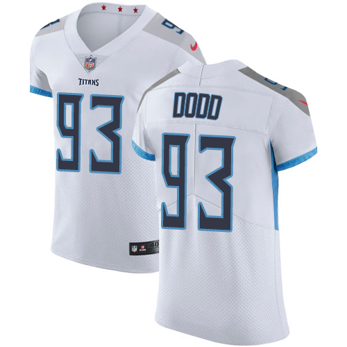 Nike Titans #93 Kevin Dodd White Men's Stitched NFL Vapor Untouchable Elite Jersey - Click Image to Close